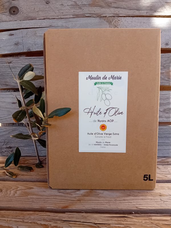 Bag-in-Box de 5 litres d'huile d'olive AOP de Nyons