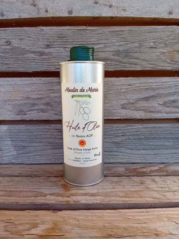 Bidon de 50cl d'huile d'olive AOP de Nyons du Moulin de Marie