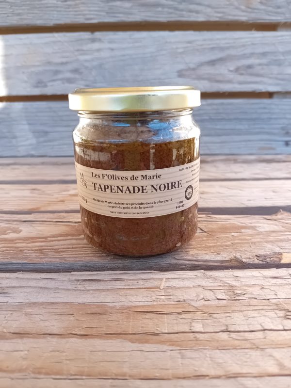 Pot de tapenade d'olive noire, 180g