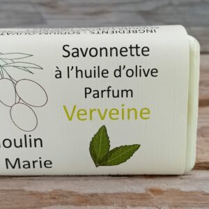 Savonnette à l'huile d'olive, parfum verveine