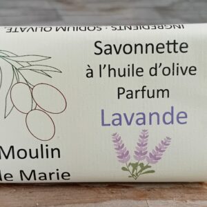 Savonnette à l'huile d'olive, parfum Lavande